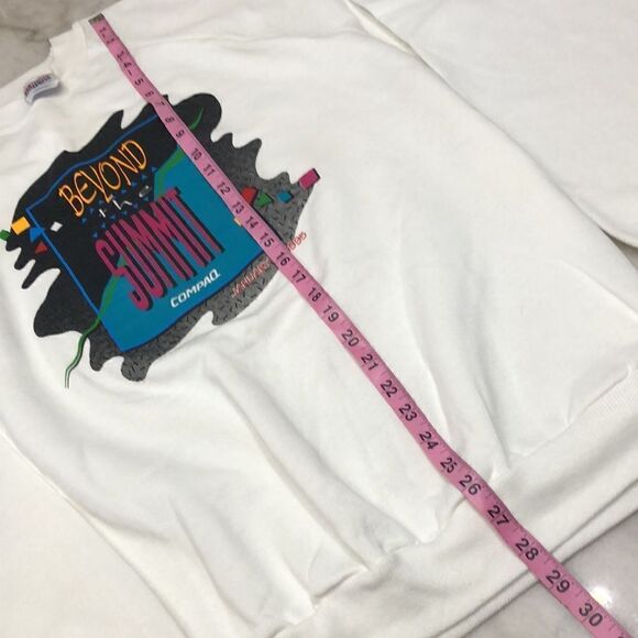 Vintage 90’s Crewneck Sweater Compaq Computers “Beyond The Summit” 1995 - Picture 5 of 6